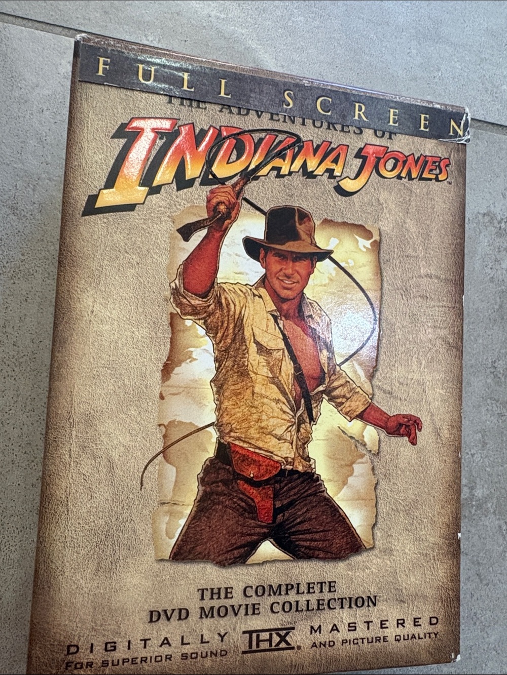 Indiana Jones The Complete DVD Movie Collection - Vintage Adventure Artwork